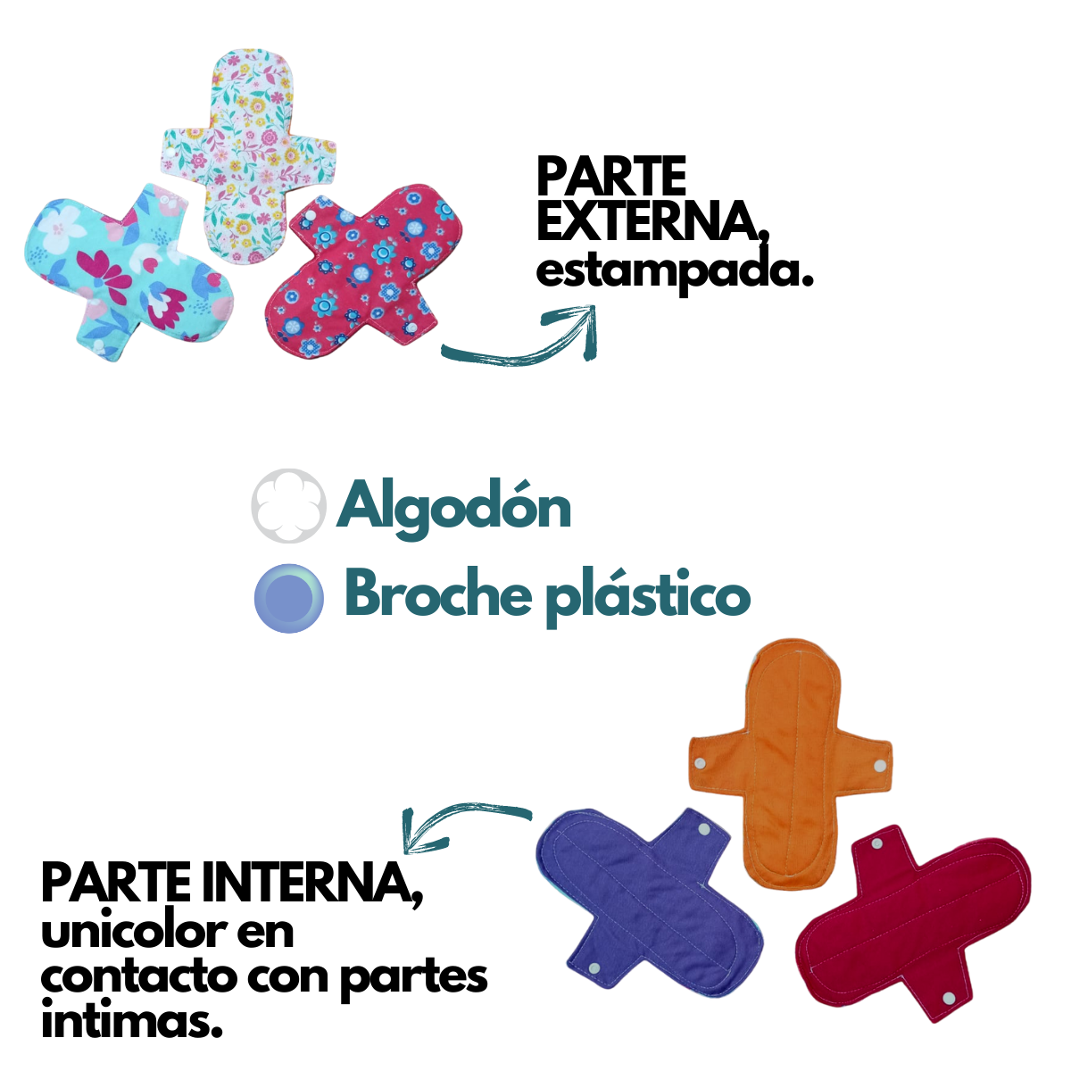 COMBO TOALLAS HIGIÉNICAS ECOLÓGICAS MIIA